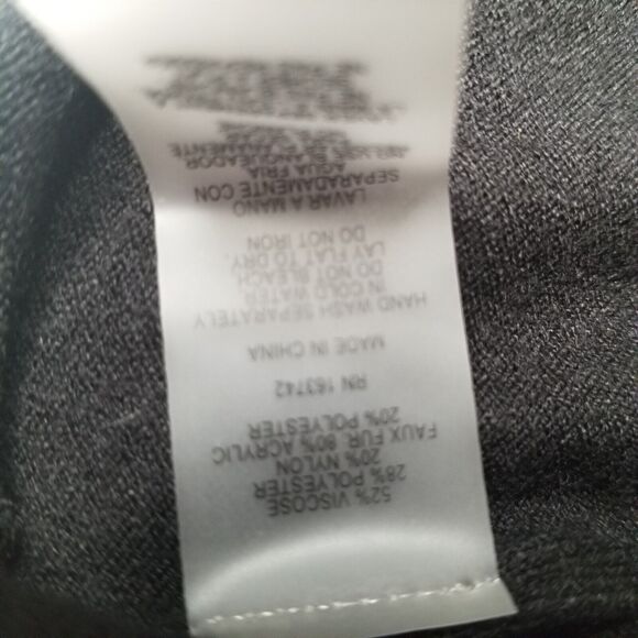 SIONI 3D Flower Sleeve Black Turtleneck Sweater Small Bloomcore Fairy Whimsigoth - Picture 5 of 11